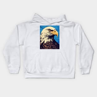 Majestic Bird of Prey Eagle Kids Hoodie